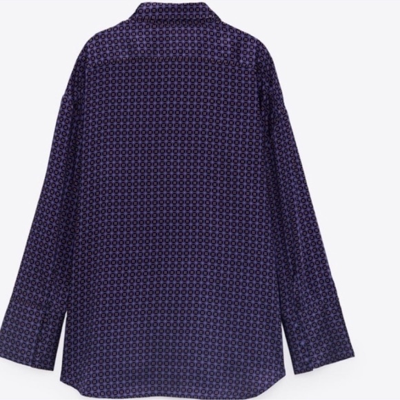 Zara Geometric Print Shirt - Picture 6 of 8